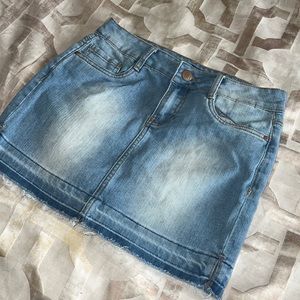 Denim Mini Skirt
